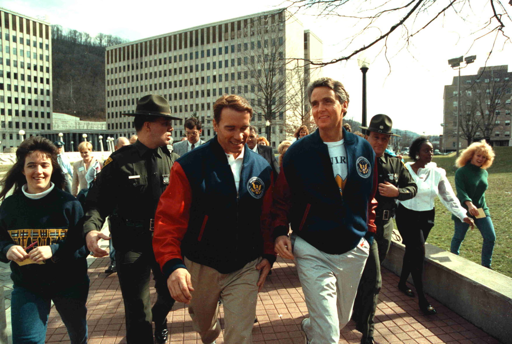 3003-12 Gov Caperton with Arnold Schwartzenegger